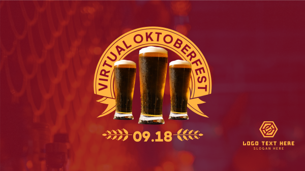 Virtual Oktoberfest Facebook Event Cover Design Image Preview