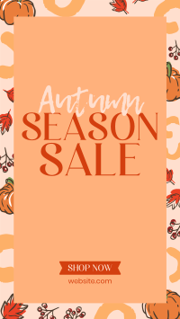 Leaves and Pumpkin Promo Sale Instagram story Image Preview