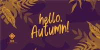 Hello Autumn Season Twitter Post Image Preview