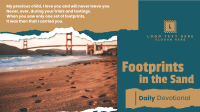 Footprints in the Sand Facebook Event Cover Design