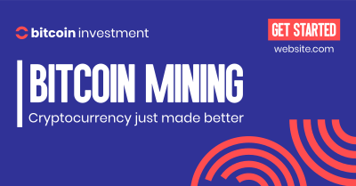 Start Bitcoin Mining Facebook ad Image Preview