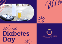 Diabetes Care Focus Postcard Design
