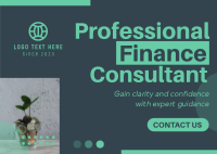 Modern Professional Finance Consultant Agency Postcard Image Preview