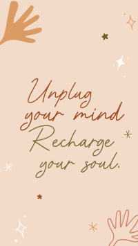 Unplug your mind Facebook story Image Preview