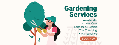 Outdoor Gardening Services Facebook cover Image Preview