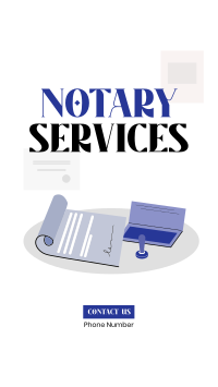 Notary Paper Facebook Story Design