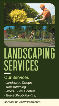 Landscaping Services Instagram story Image Preview