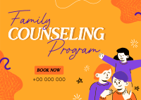 Family Counseling Postcard Design