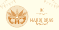 Mardi Gras Festival Facebook Ad Design