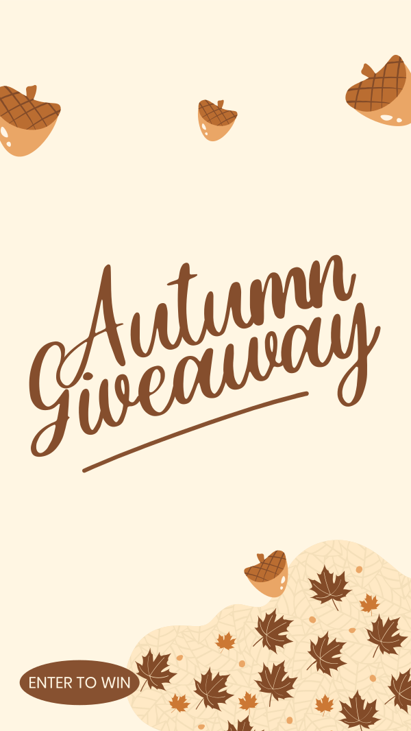 Autumn Season Giveaway Instagram Story Design Image Preview