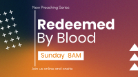 Redeemed by Blood Facebook Event Cover Design