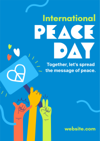 United for Peace Day Poster Design
