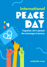 United for Peace Day Poster Image Preview