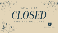 Closed for Christmas Animation Design