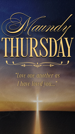 Holy Thursday Facebook story Image Preview