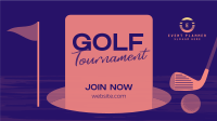 Simple Golf Tournament Facebook event cover Image Preview