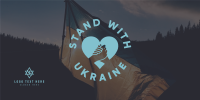 Stand with Ukraine Twitter Post Design