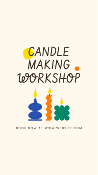 Candle Workshop Facebook story Image Preview