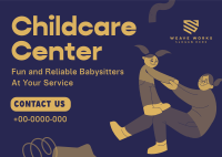 Childcare Services Modern Postcard Image Preview