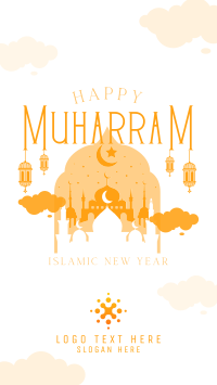 Peaceful and Happy Muharram YouTube Short Design