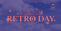 National Retro Day Clouds Facebook ad Image Preview