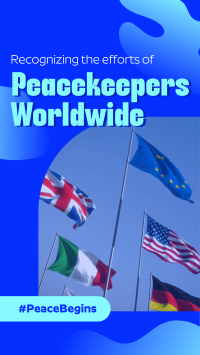 International Day of United Nations Peacekeepers Facebook Story Design