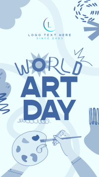 Quirky World Art Day Instagram reel Image Preview