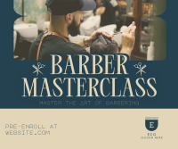 Retro Barber Masterclass Facebook post Image Preview