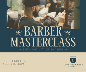 Retro Barber Masterclass Facebook post Image Preview