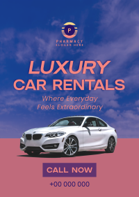 Designer Car Rental Poster Image Preview