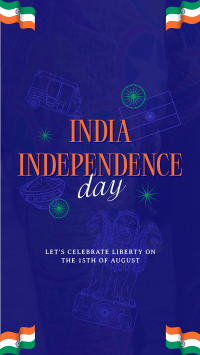 India Independence Symbols TikTok Video Image Preview