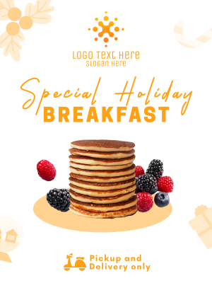 Holiday Breakfast Restaurant Flyer Image Preview