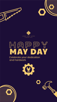 May Day Message Facebook Story Design