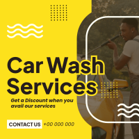 Sleek Car Wash Services Instagram Post Design