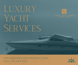 Luxury Yacht Services Facebook post Image Preview