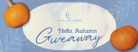 Hello Autumn Giveaway Facebook cover Image Preview