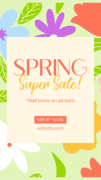 Spring Has Sprung Sale Instagram Story Design