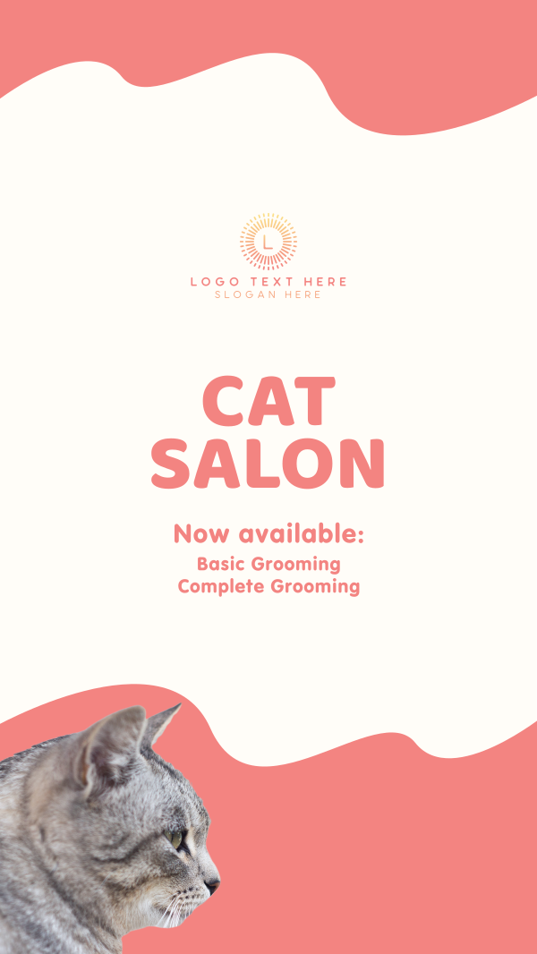 Cat Salon Packages Facebook Story Design Image Preview
