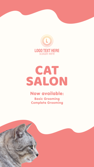 Cat Salon Packages Facebook story