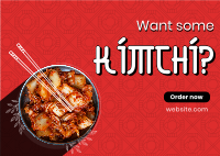 Order Healthy Kimchi Postcard Design