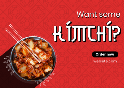 Order Healthy Kimchi Postcard Image Preview