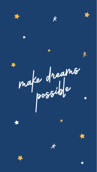 Make Dreams Possible Facebook Story Design