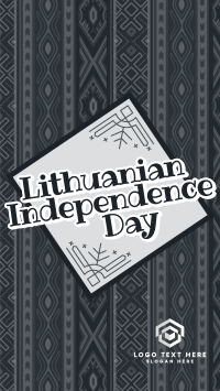 Folk Lithuanian Independence Day Instagram Story Preview