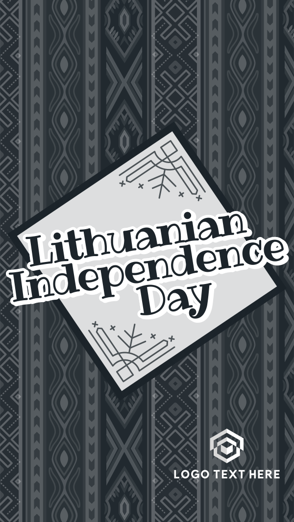 Folk Lithuanian Independence Day Instagram Story Design Image Preview