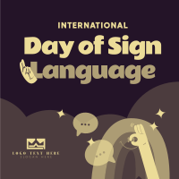 Sign Language Day Linkedin Post Preview