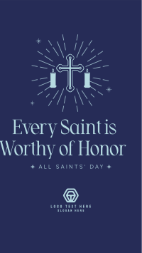 Honor Thy Saints Whatsapp Story Design