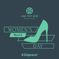 Women's Day Stiletto Linkedin Post Design