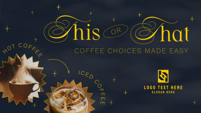 Trendy Coffee Choices Facebook event cover Image Preview