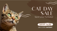 Cat Day Sale Facebook event cover Image Preview