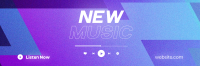 Bright New Music Announcement Twitter Header Image Preview